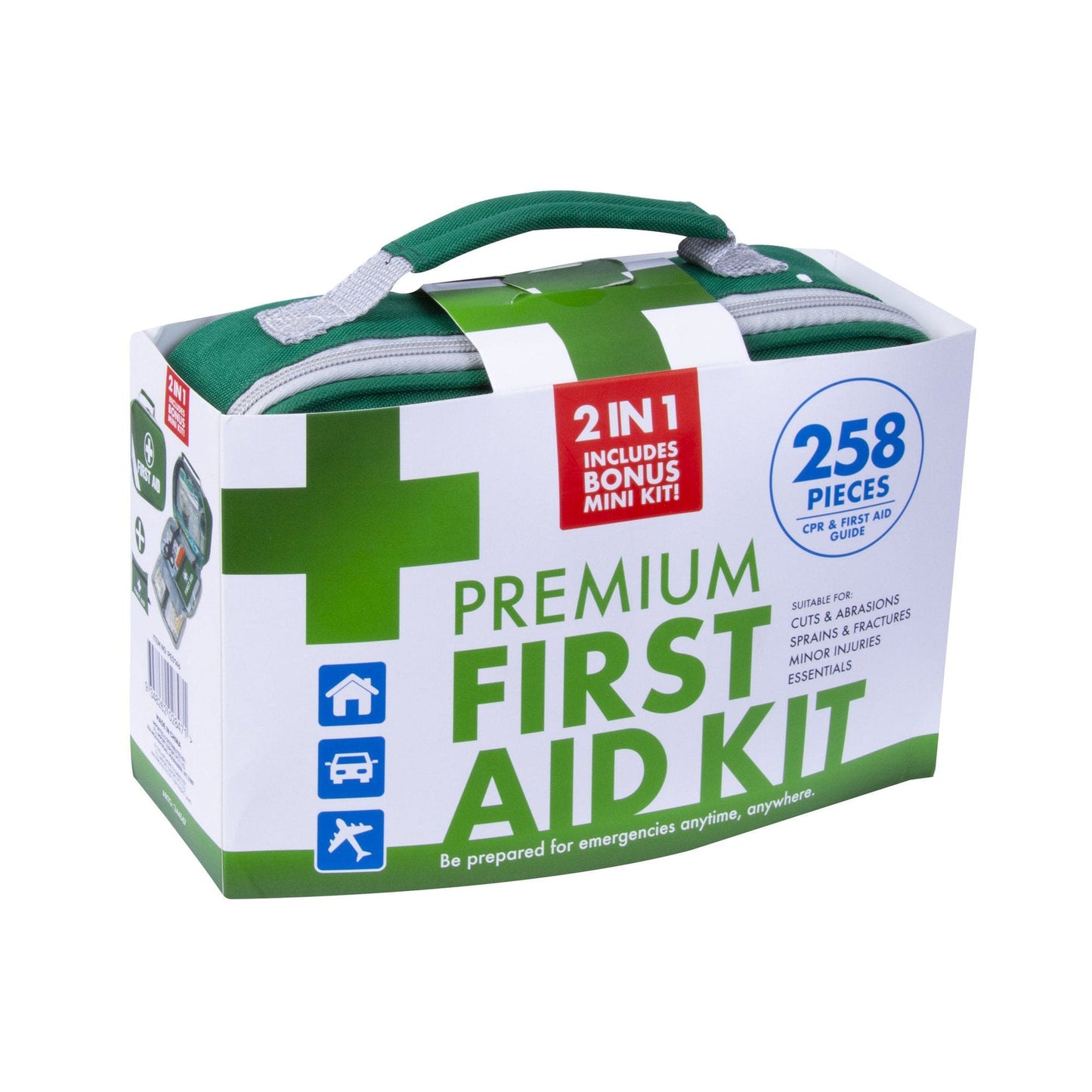 Living Today Homewares 258 Piece Premium 2-in-1 Emergency First Aid Kit ARTG Registered Australia