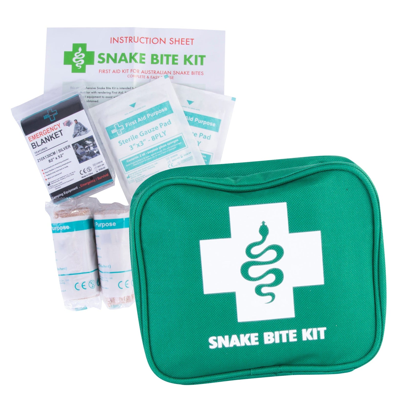 Snake Bite Emergency First Aid Kit 9 Piece – Living Today