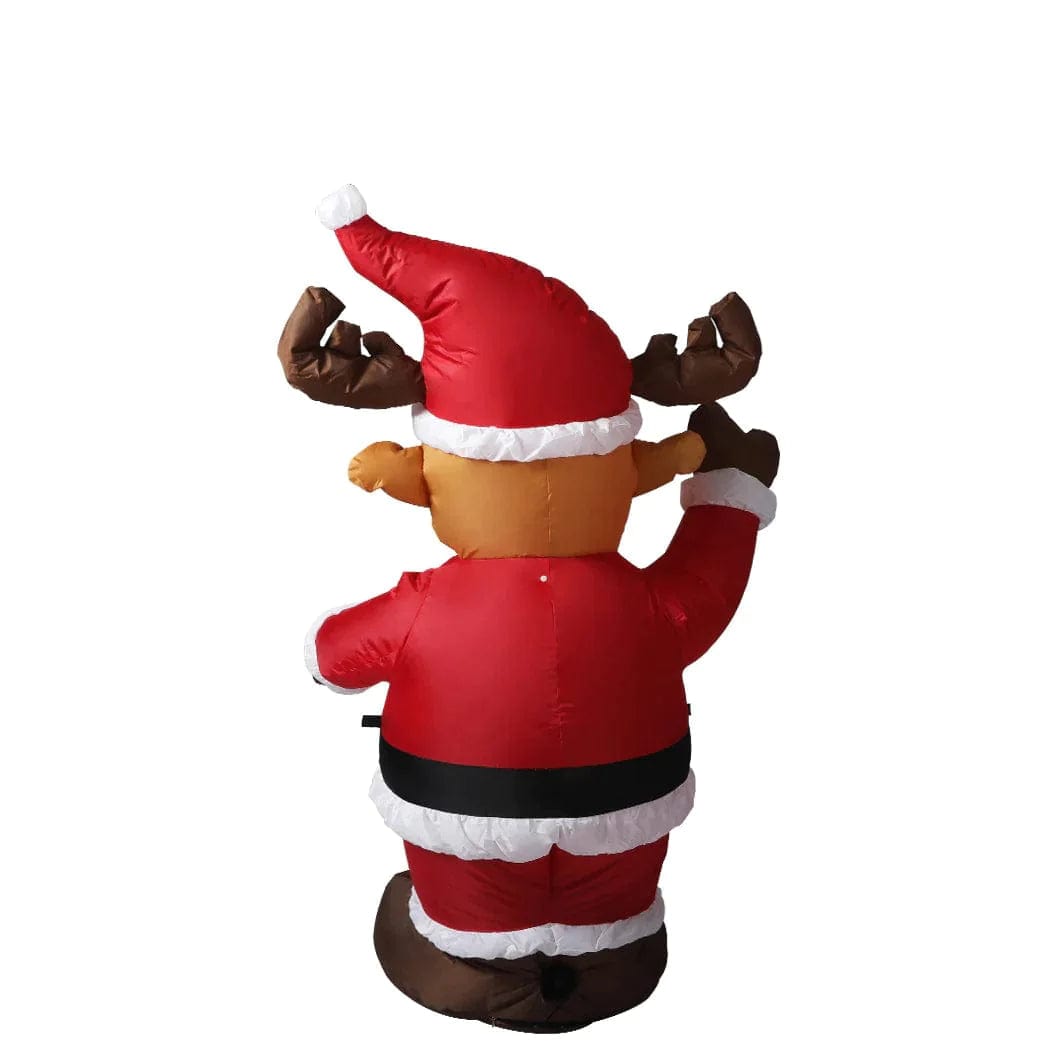 Living Today 120cm Christmas decoration Inflatable Waving Reindeer With LED