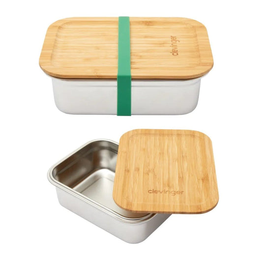 Clevinger Lunch Box Clevinger Stainless Steel Bamboo Large Lunch Box 1200ml