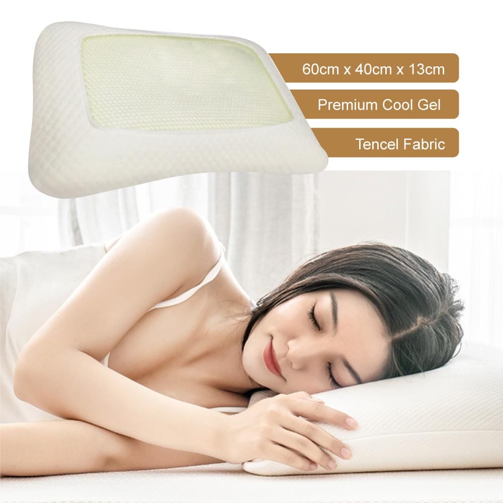 Living Today Premium Cool Gel Neck Relief Memory Foam Pillow